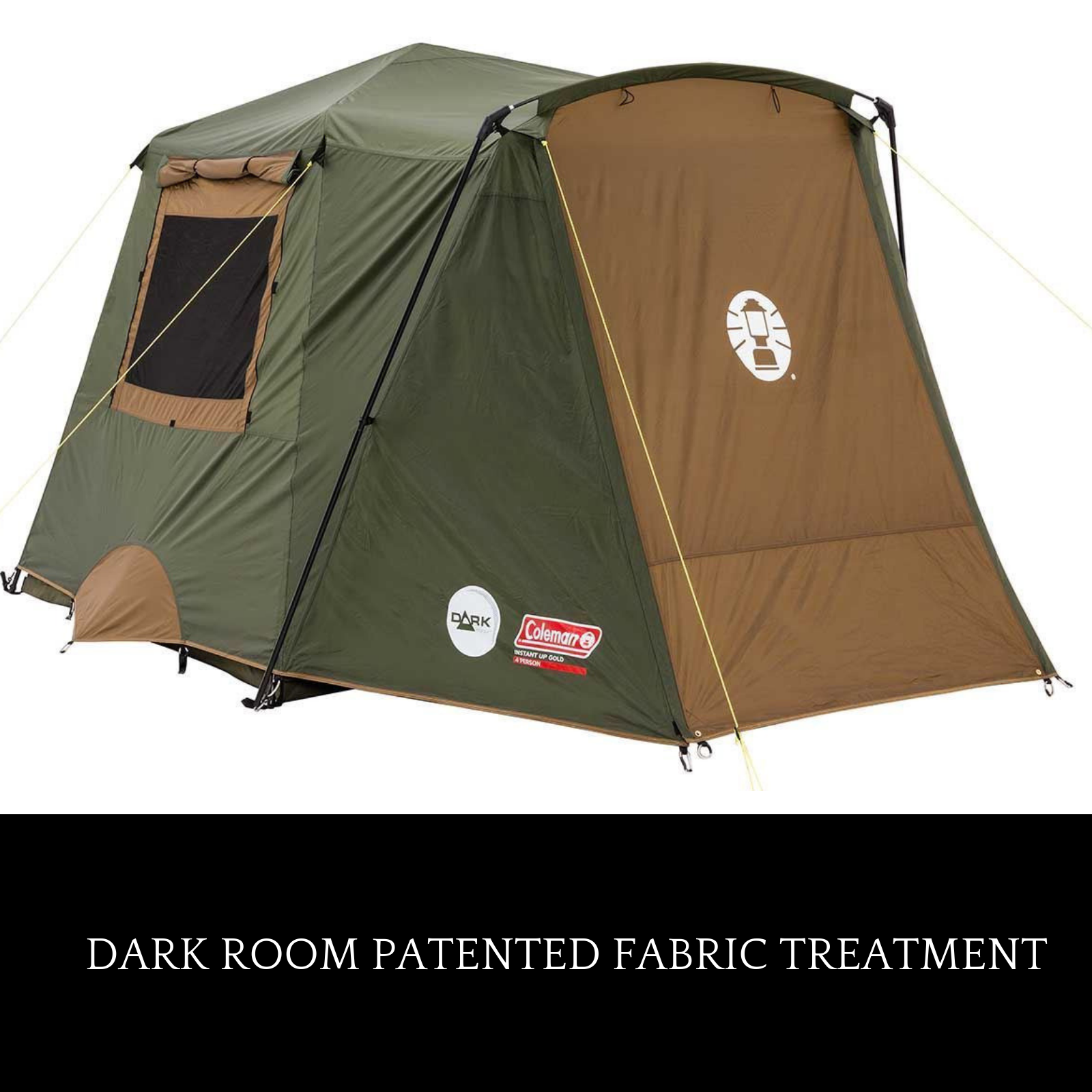 Coleman Dark Room Tent 6 Person Black Room Technology Instant Up Gold