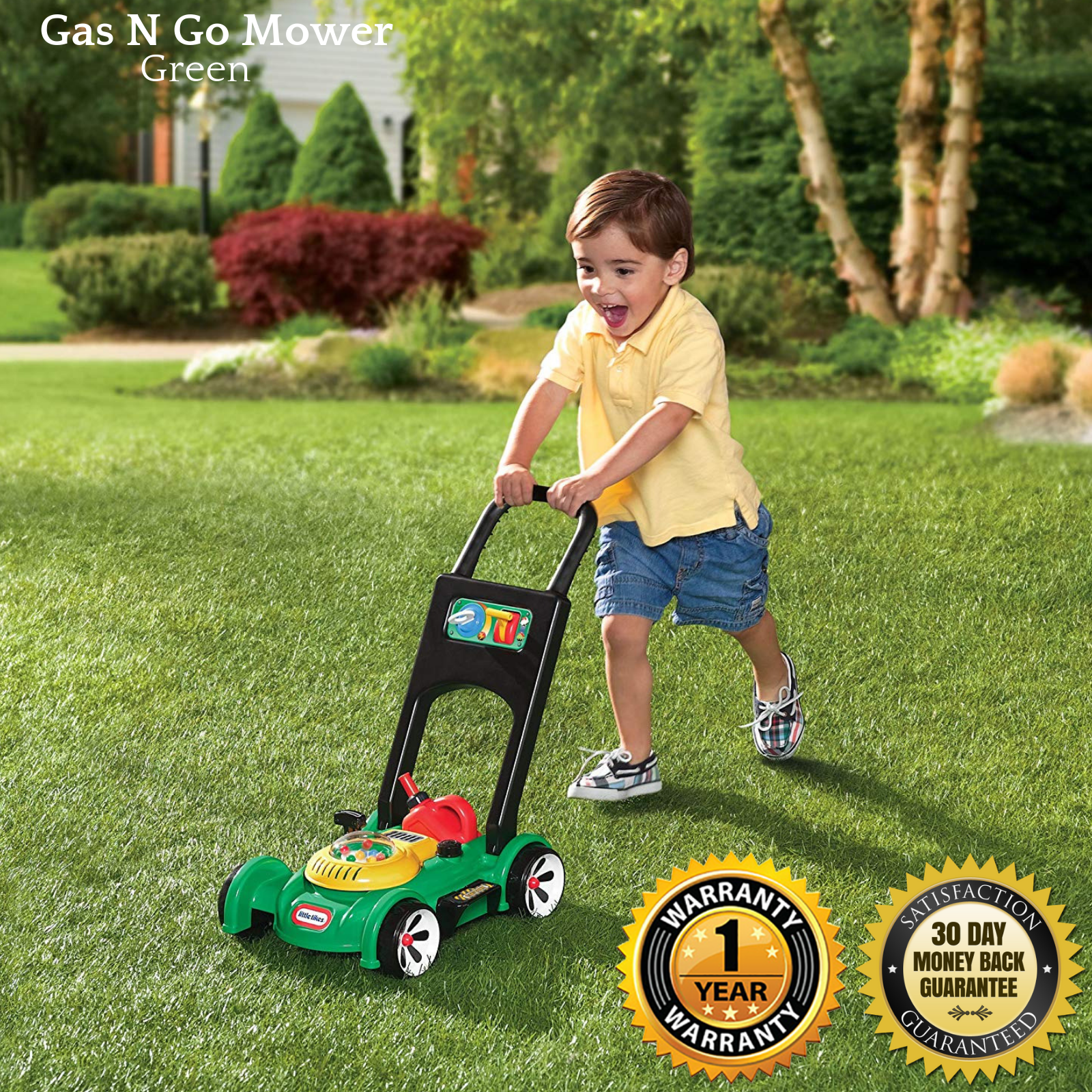 little tikes gas n go mower australia