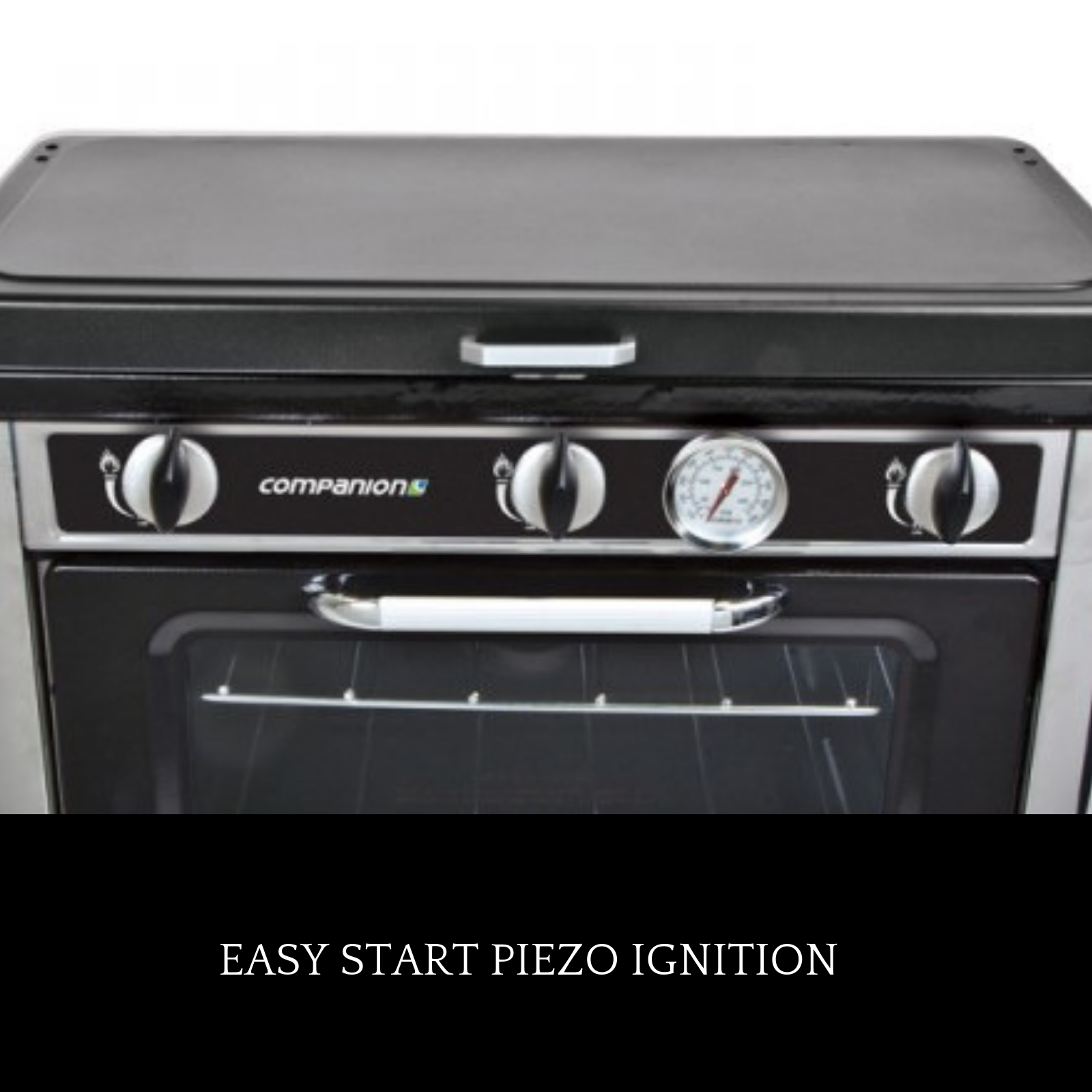 Portable Gas Oven Stove Cooktop Combo Outdoor Cooking Piezo Ignition