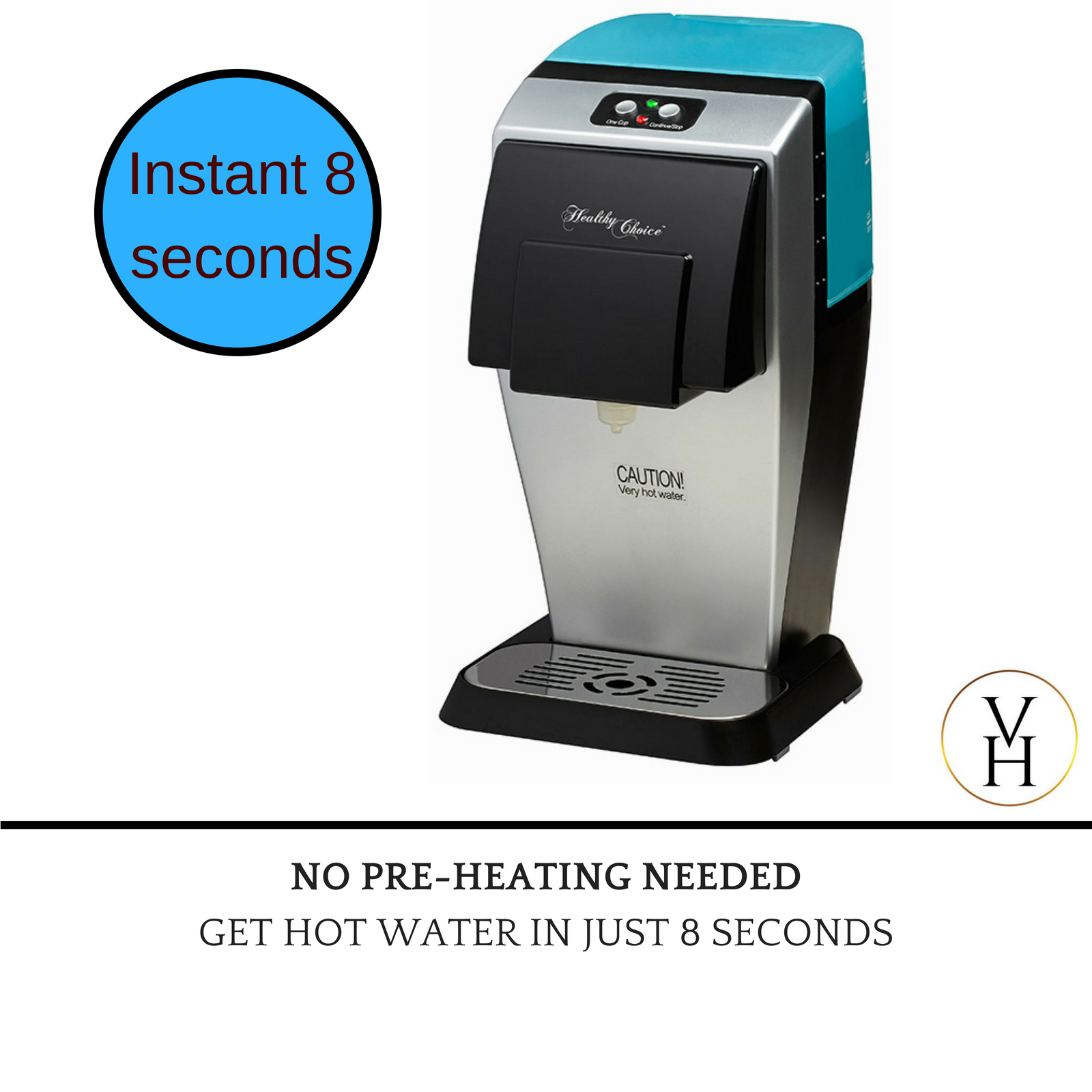 Lenoxx 1.8L Instant Hot Water Dispenser Boiler 2200W Kettle Coffee