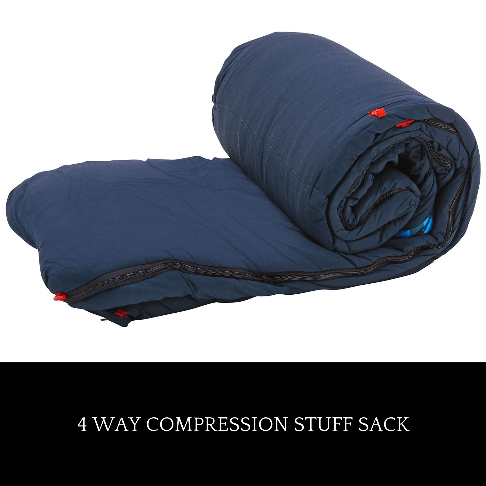 Coleman Sleeping Bag Camping Hiking King Sized Compression Sack Pilbara