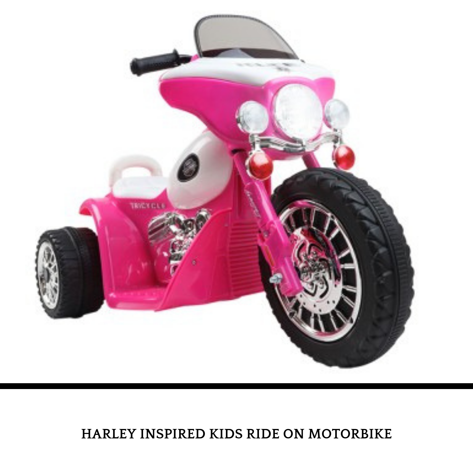 pink toy motorbike