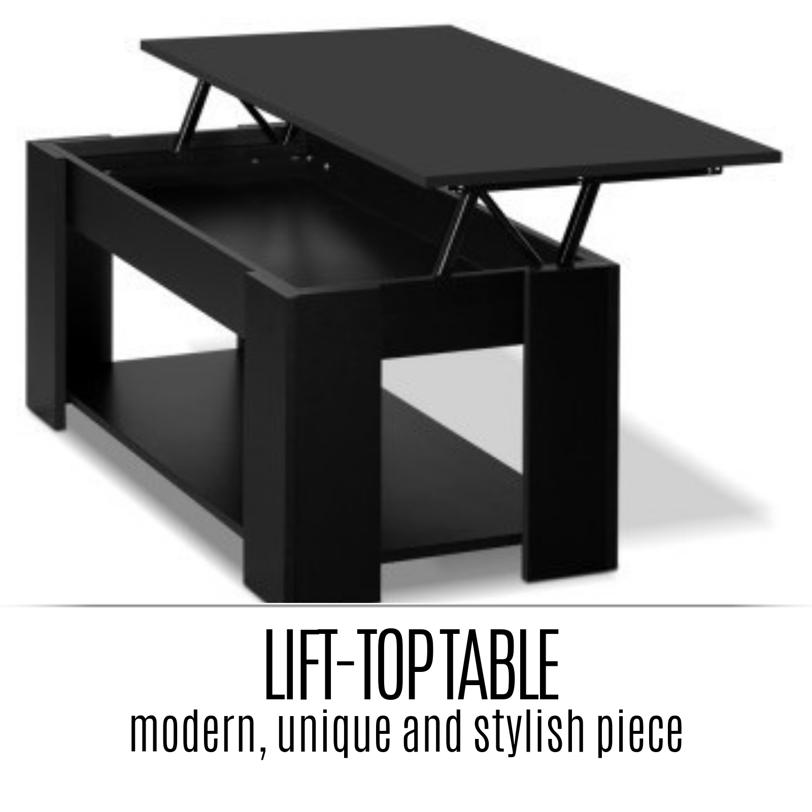 Lift Up Top Coffee Table Pop Up Coffee Table w/ Hidden Storage Space ...