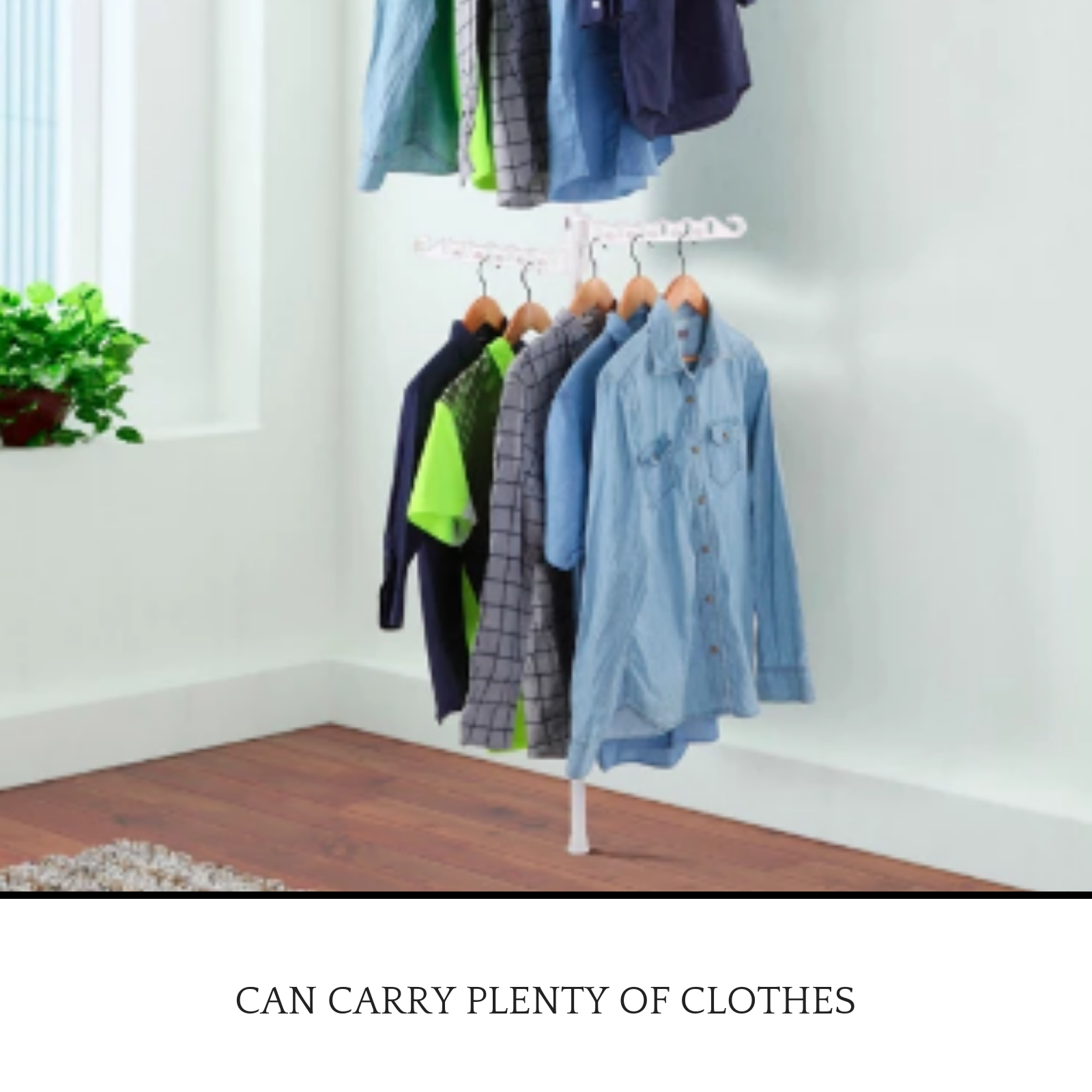 Indoor Telescopic Clothes Hanger Adjustable Wardrobe Rack Poles OrganizerOvela eBay