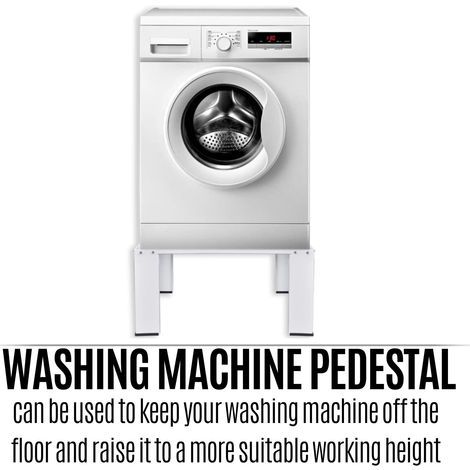 Washing Machine Pedestal White